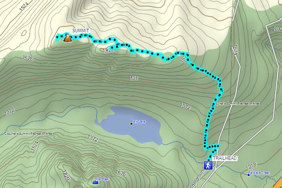 No summit views makes this one a dud. Don't do it!