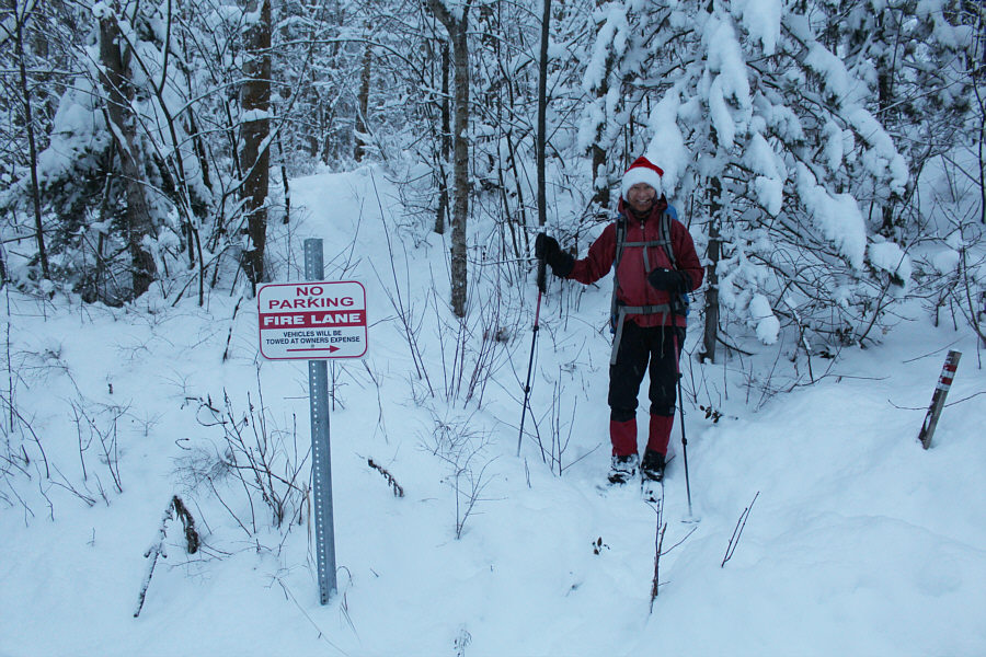 Thank goodness there's a broken trail!