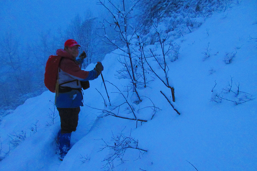 Possible avi hazard with more snow...