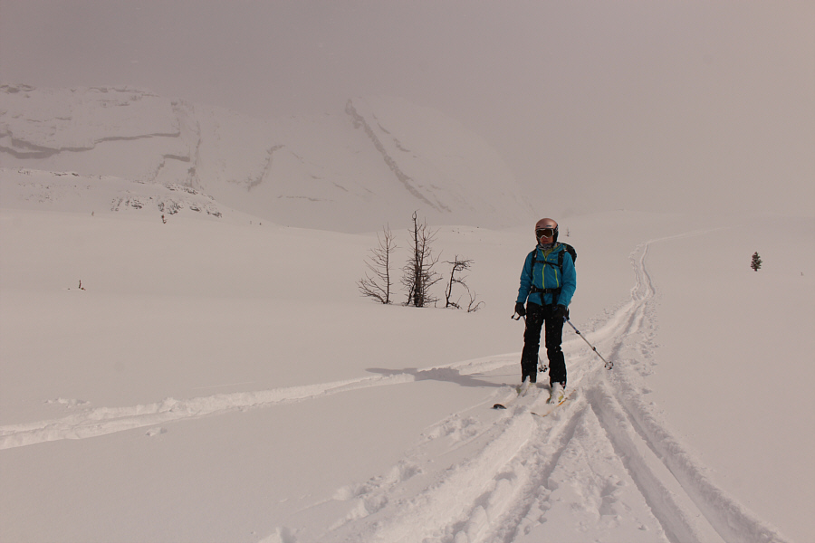 Sure enough, the sun is coming out again after we turn around prematurely!