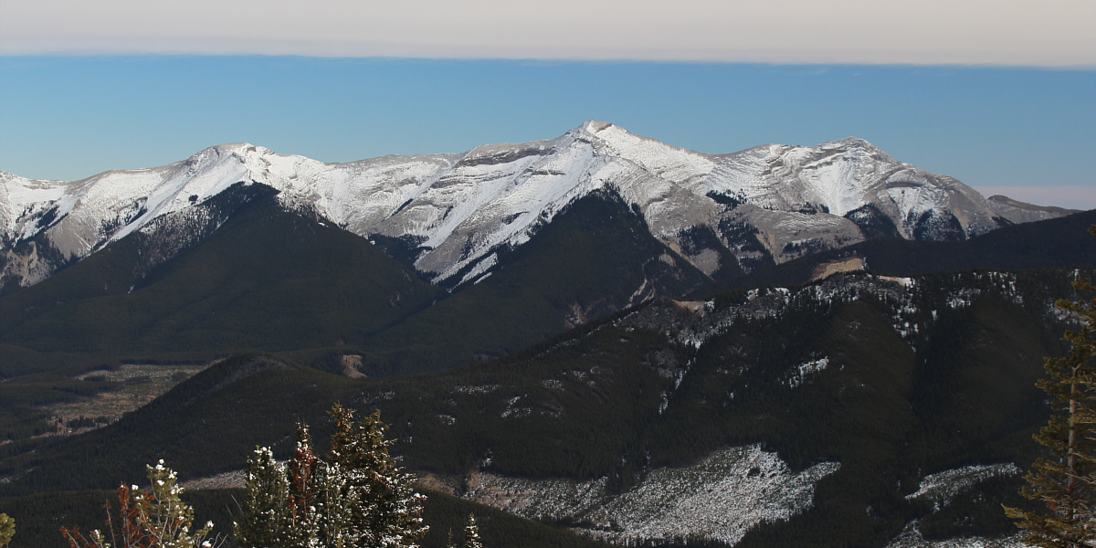It's likely that someone is hiking up there today. Wave!