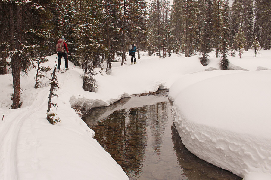 Try not to fall into the water!
