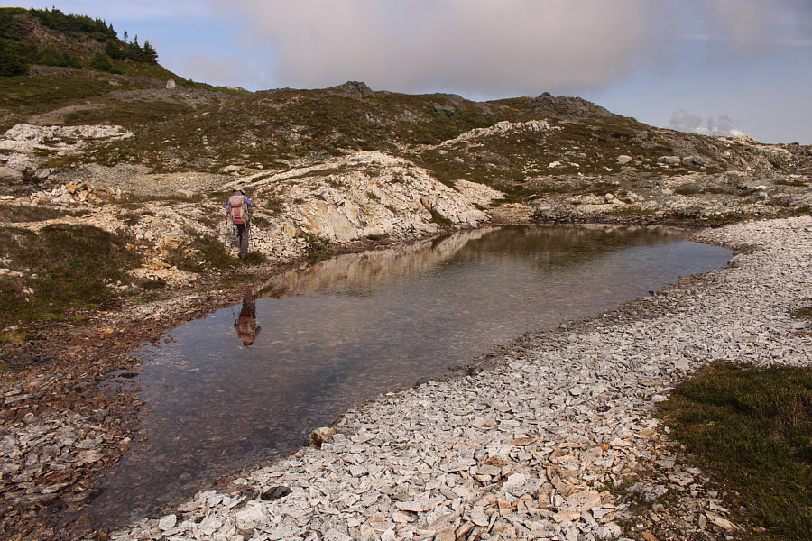 Lotsa great spots for camping...if you're willing to drag a heavy backpack all the way up here!