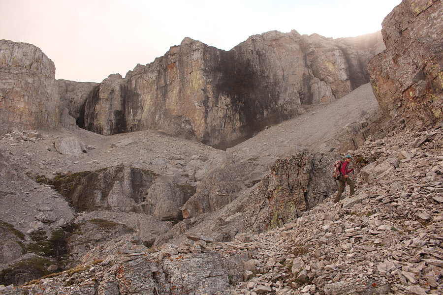 It's starting to look a bit daunting, but the beaten path is very reassuring!