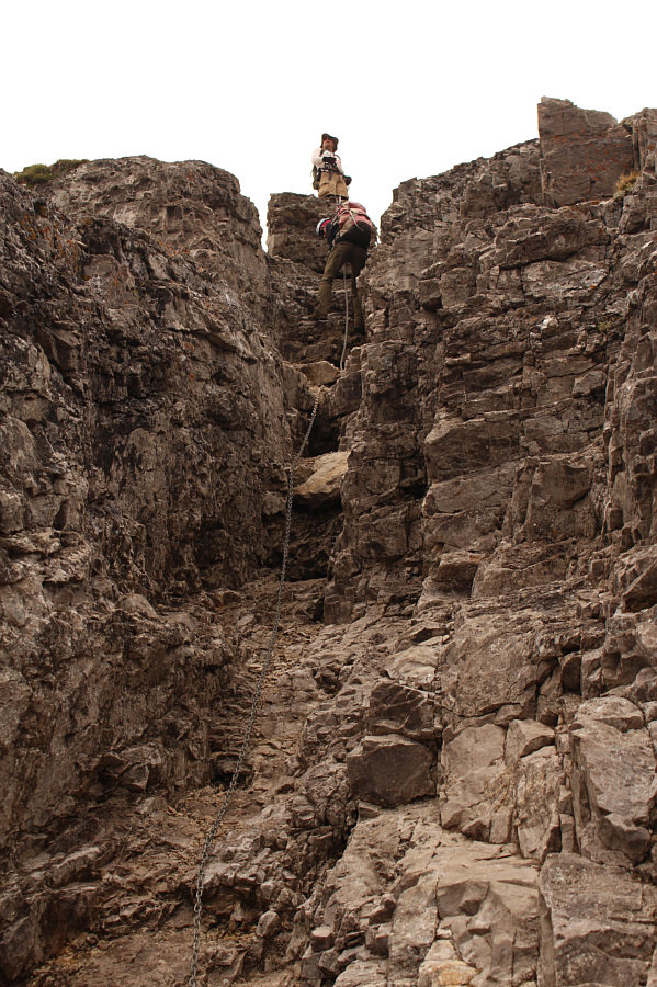 The Hilary Step of Crowsnest Mountain?