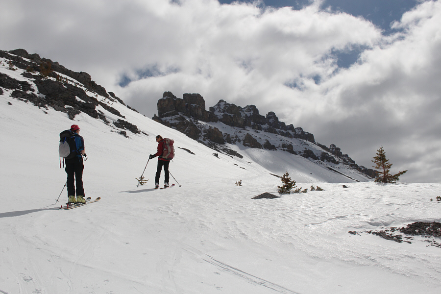 May need ski crampons if it's icy here.