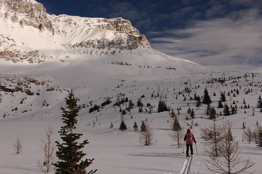 The lower slopes are more mellow than they look!