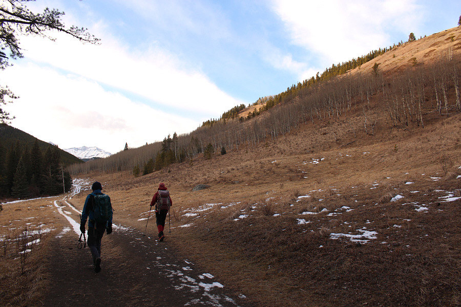 I'm glad we didn't leave this hill for the return trip!