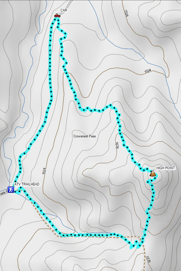 Take the ATV trail unless you're a masochist!