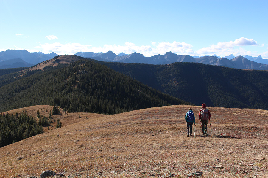 Last dip and longest re-climb of the day.