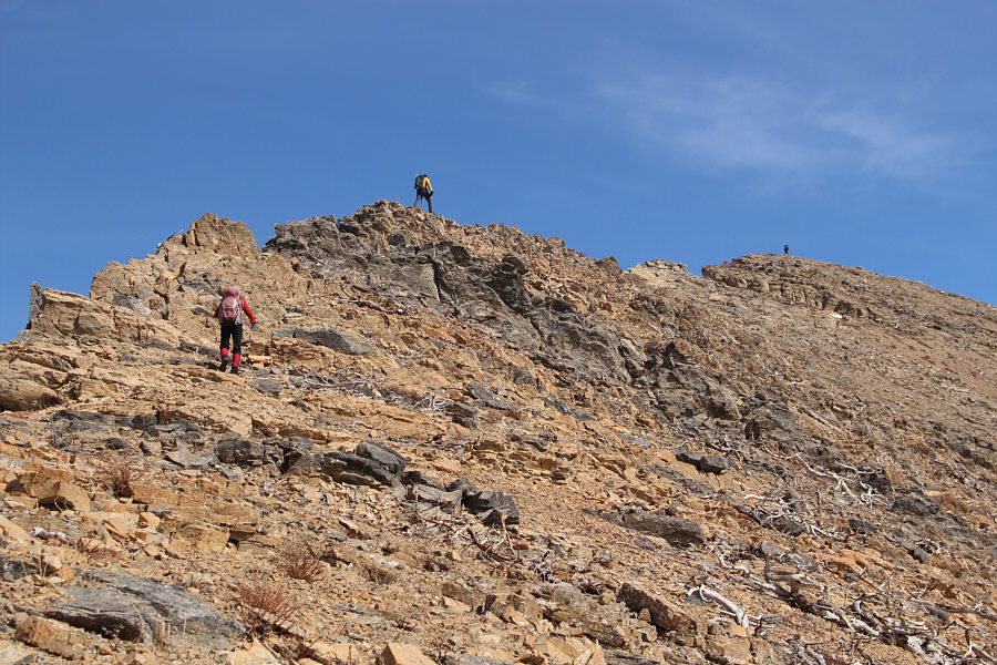 Dave is trying to break a speed record for climbing up from the saddle!