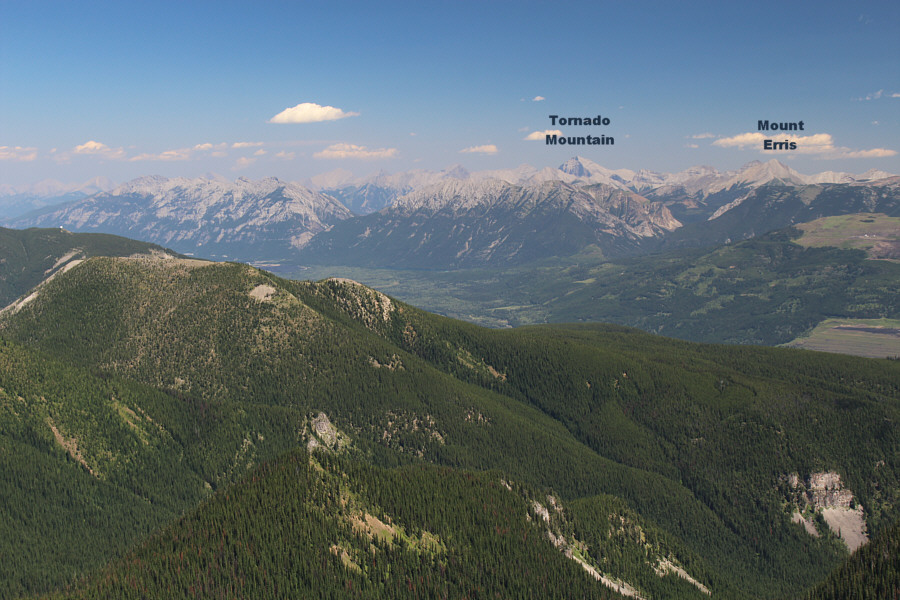 Gould Dome is partly obscured by Mount Erris.