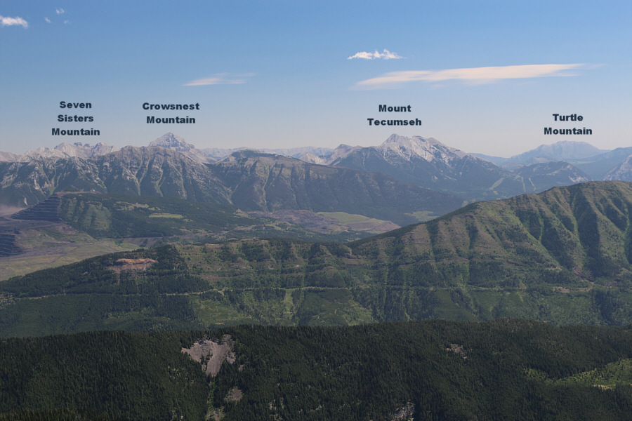 You might also notice Mount Erickson as well in front of Crowsnest Mountain.