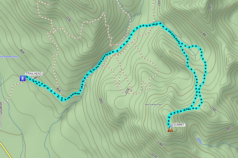 A relatively safe and easy ski objective.