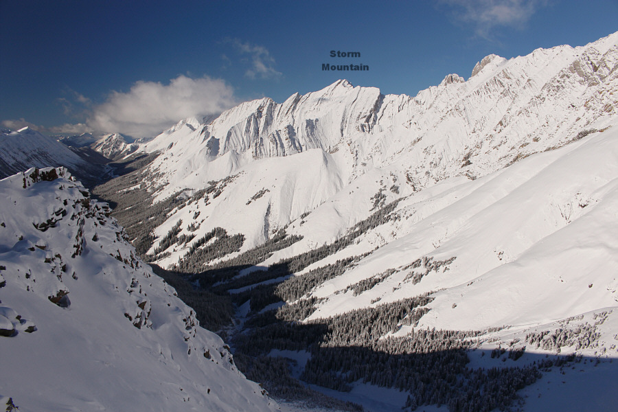 And you can pick out Alan Kane's north ridge route for Mist Mountain as well.