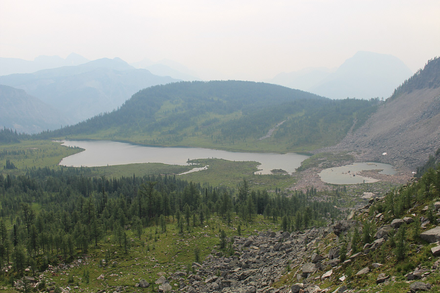 Hmm...from this angle, the lake even looks a bit like a horse...chasing Pac Man!
