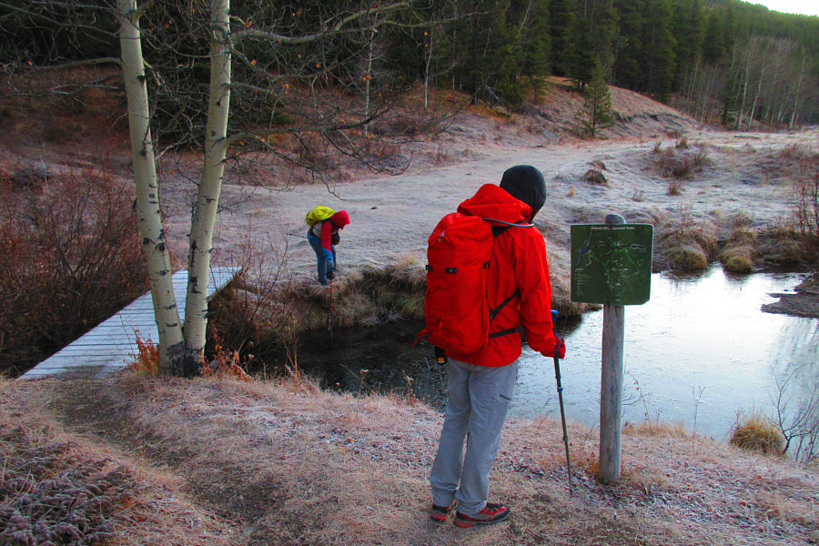 It's a good thing there's a foot bridge here!