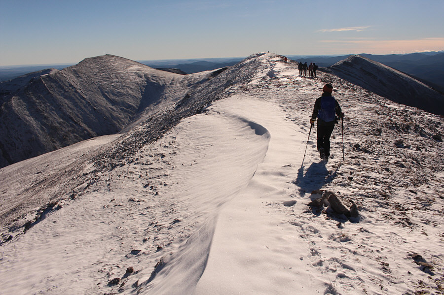 Hmmm...the southeast end looks higher from here...