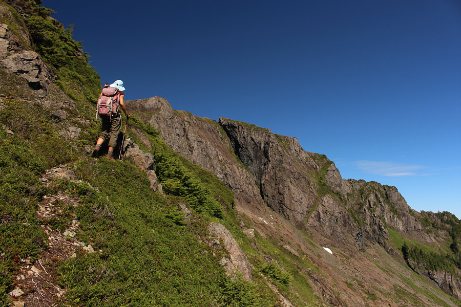 Could be a bit sketchy if wet or snowy here.