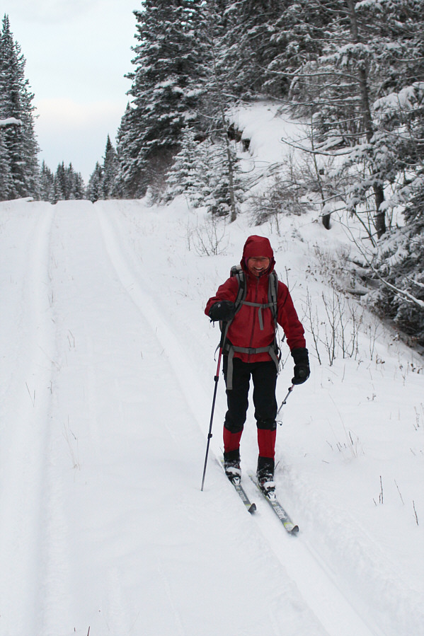 This sure beats skiing at crowded Moraine Lake Road!