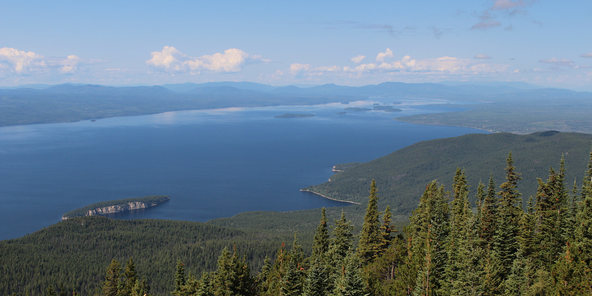 Those islands aren't even at the halfway point of the lake!