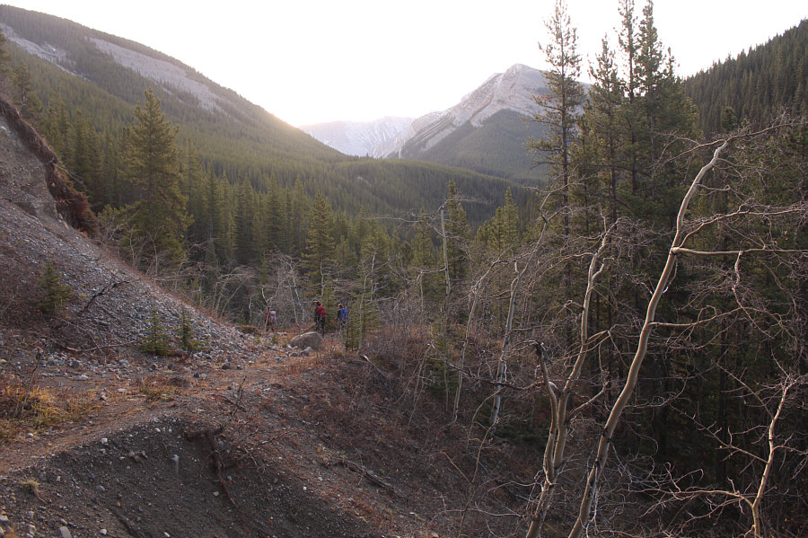 These uphill sections are gonna suck late in the day...