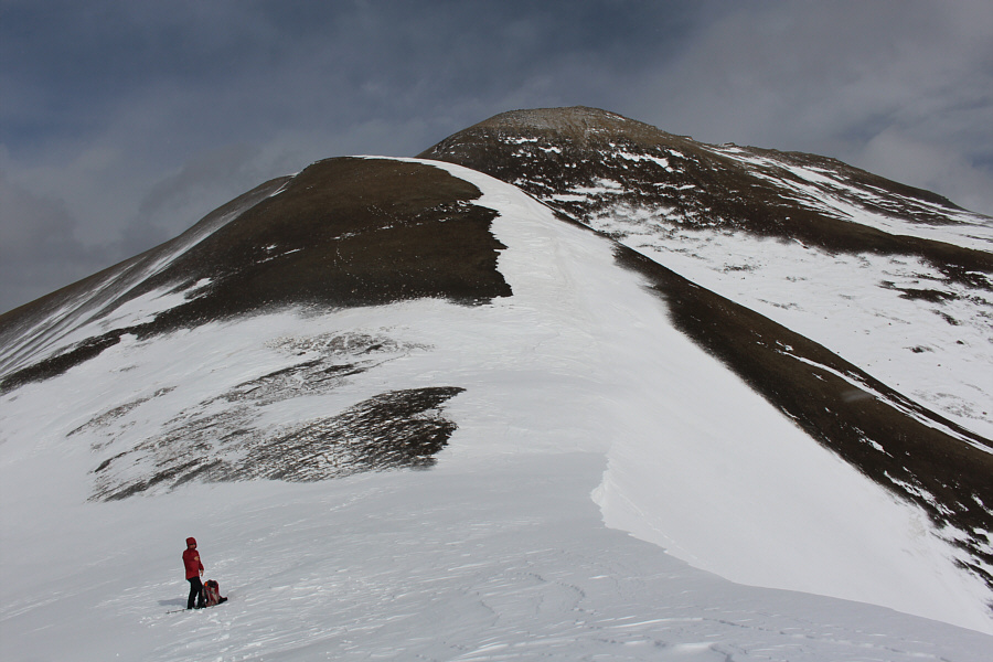 Very marginal skiing here...