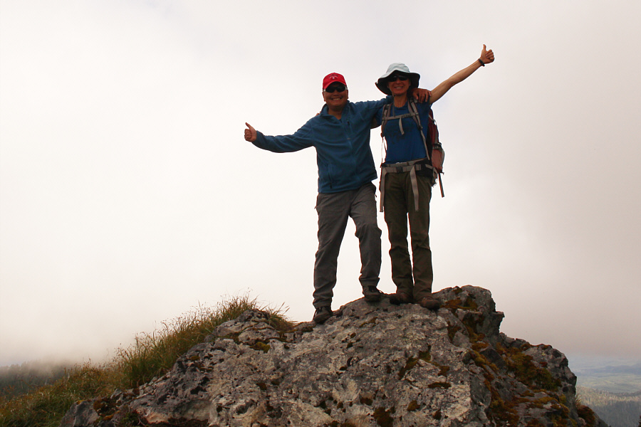 Of course, the clouds rolled in just in time...doh!