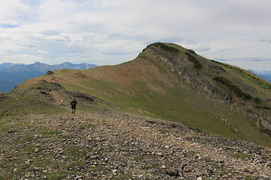 This is Bella's first mountain ascent!