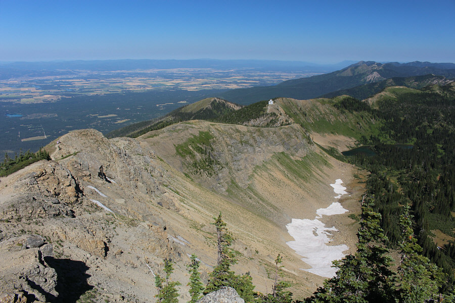 Maybe we'll follow that ridge past the building on the way back...