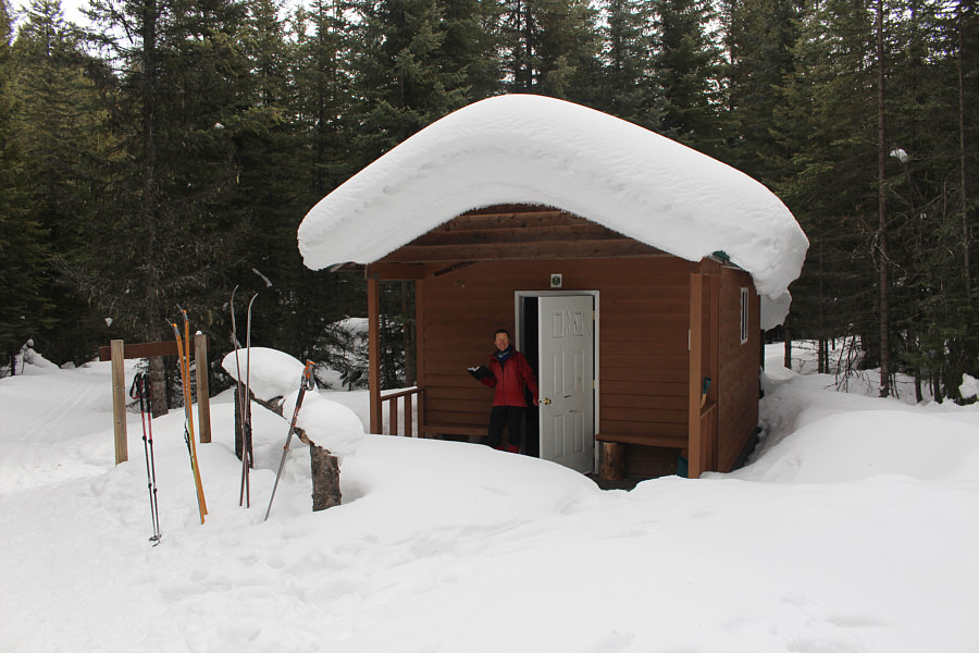 Still an impressive amount of snow in the area despite the warm temperatures.