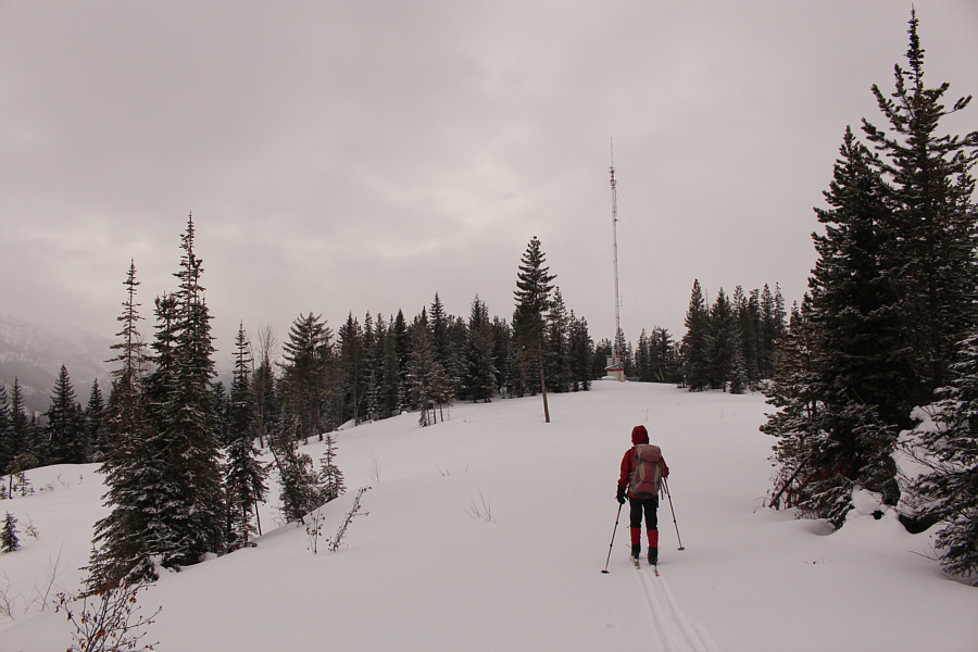 Turn hard right to go to the summit!