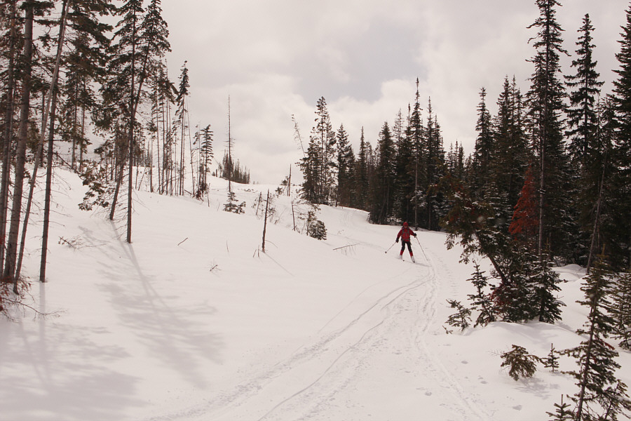 The skiing starts to get shitty after this...