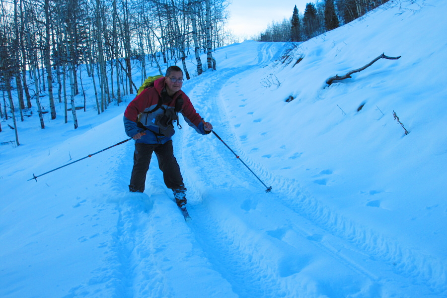 Survival skiing at its finest!