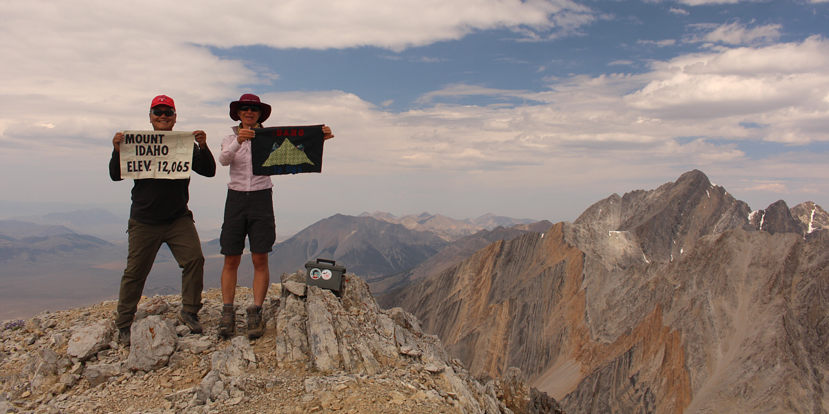 My GPS reading was about 5 feet (1.6 metres) higher than the normally accepted figure for Mount Idaho's height.