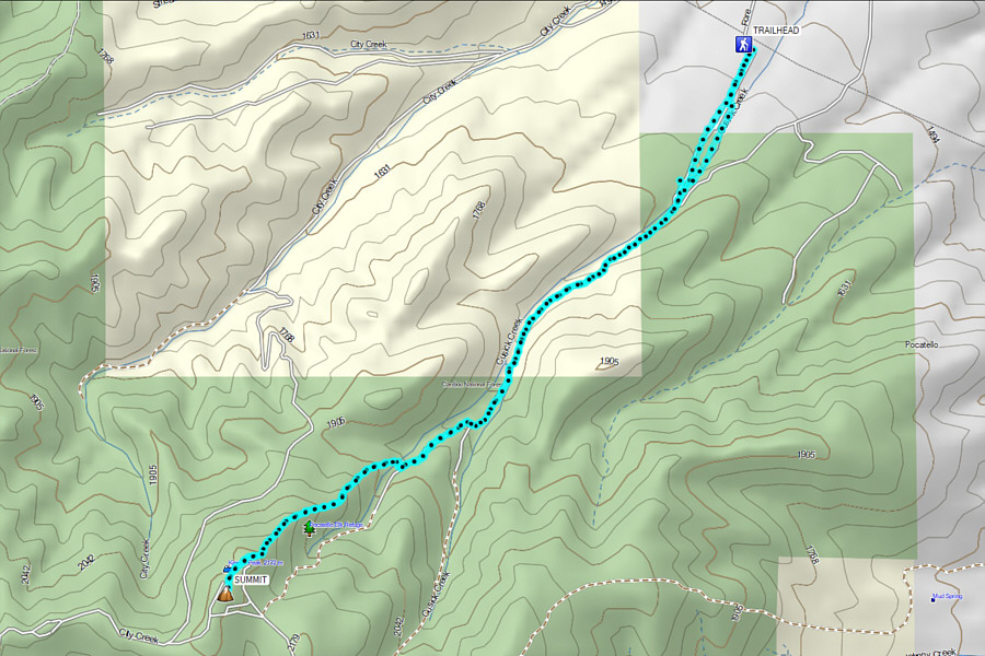 Possibly the best peak to climb in Pocatello.