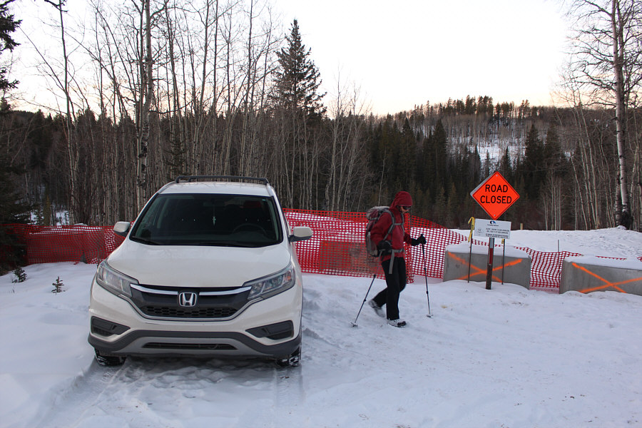 ATVs apparently drive around this barricade with ease.
