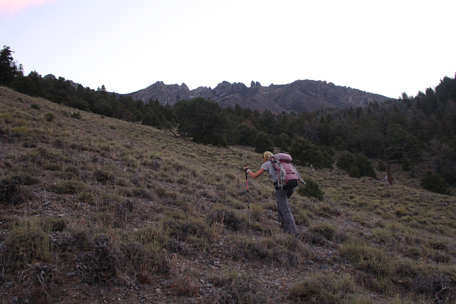 The approach trail itself is also bloody steep!