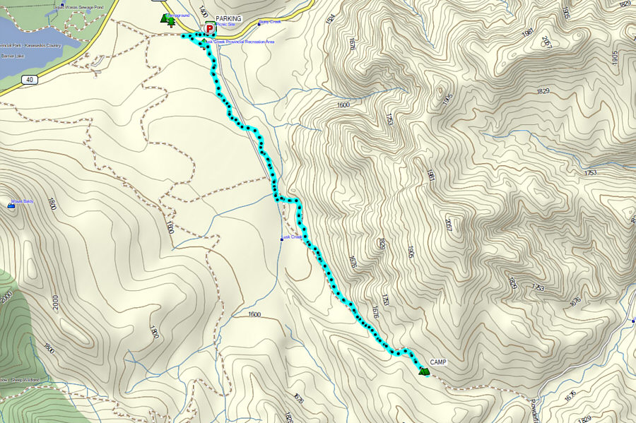 Despite the absence of spectacular views, this is a surprisingly nice ski tour.