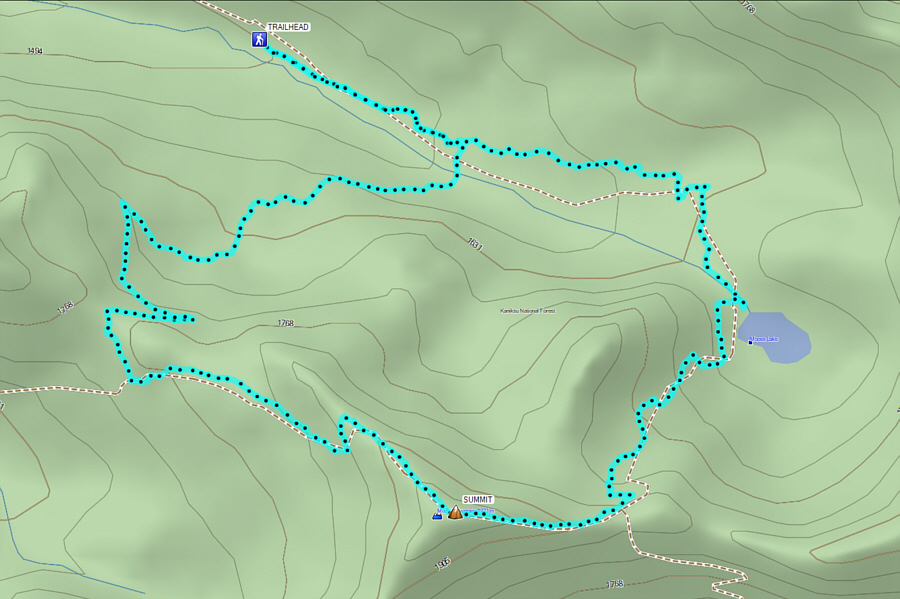 Nice easy hike but hardly worth the long drive to get here.