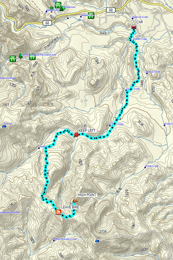 More bikikng than actual hiking, but I enjoyed it nonetheless.