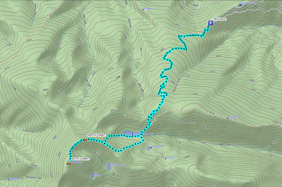 Maybe a bike'n'hike is not such a crazy idea for this peak...