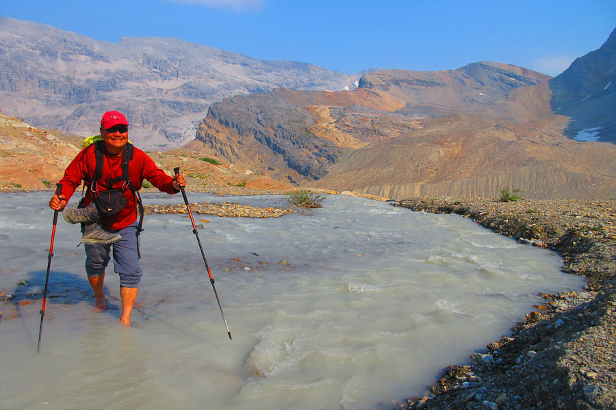 I'm not smiling--I'm grimacing!