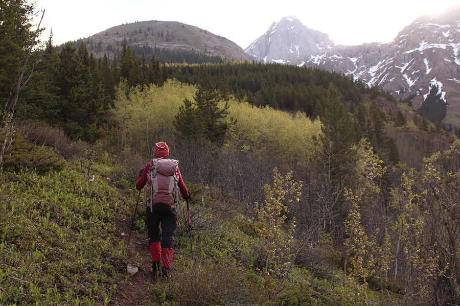 The terrain is typical of the Opal Range--steep!