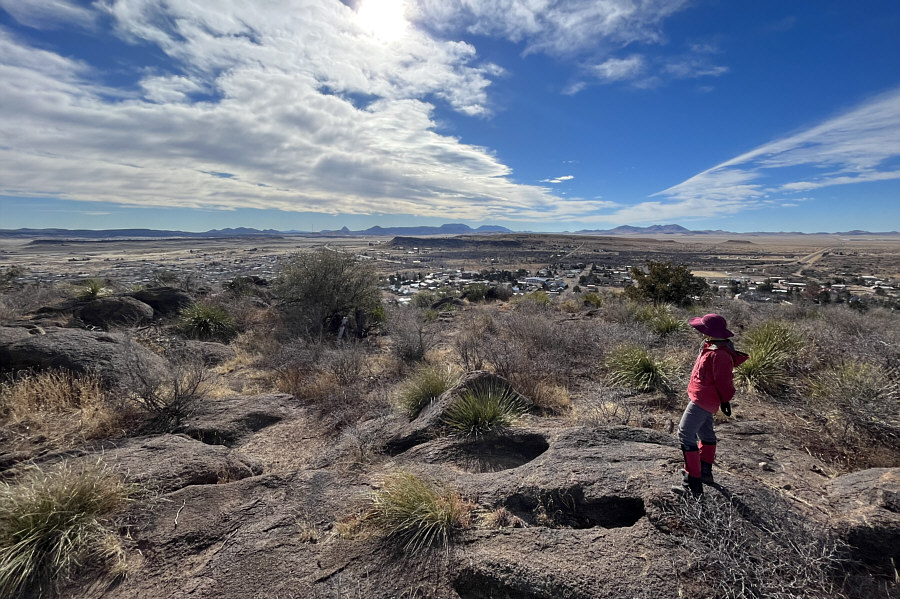 The mountains on the horizon look interesting...