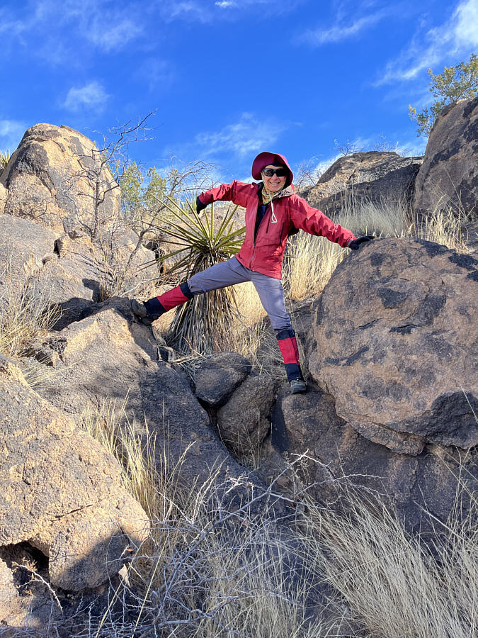 Some route-finding is necessary to get down safely.