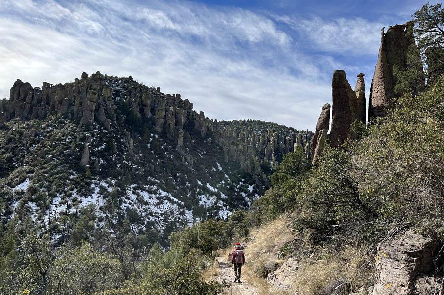 This will be the last good view for quite awhile...