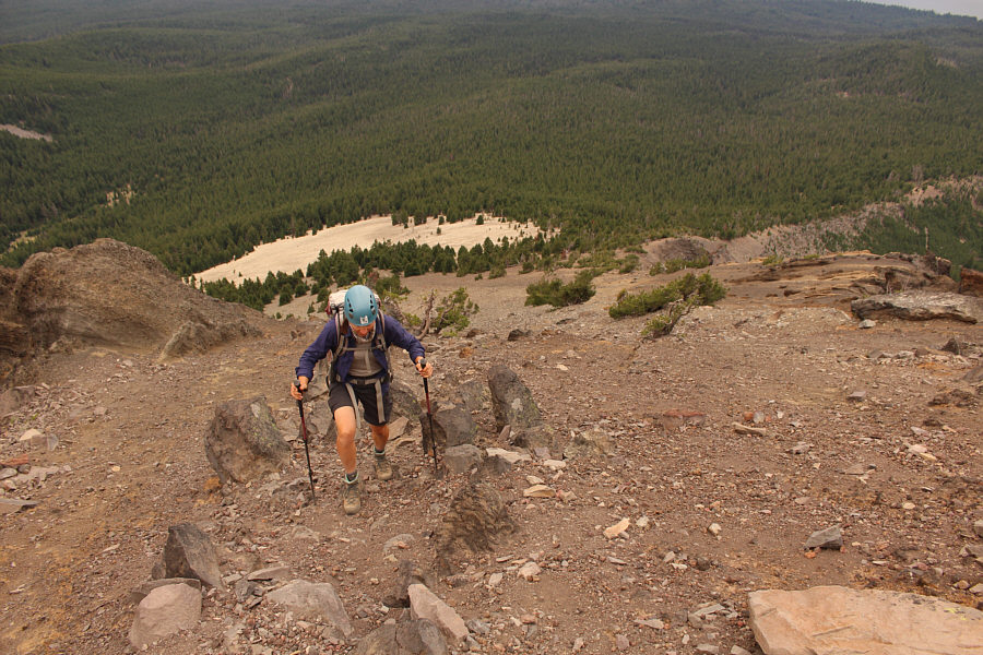 The only place on the mountain where the rocks kinda sucked!
