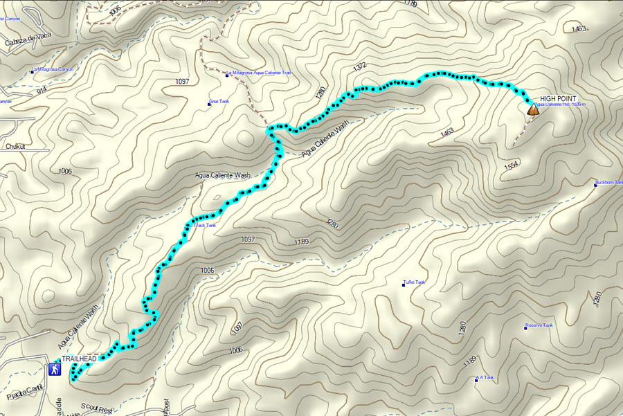 A simple and straightforward hike, but the saguaro cacti are the main attraction.