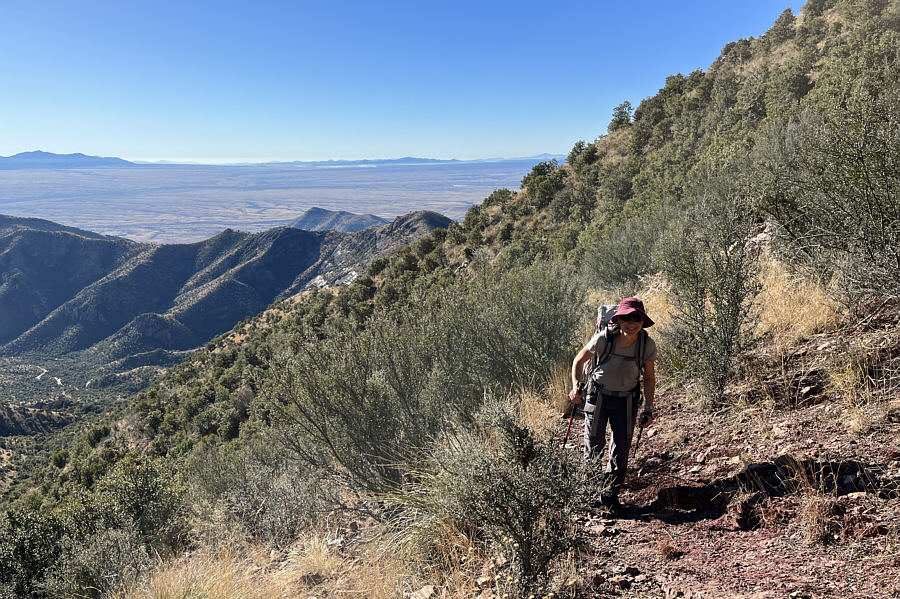 Unlike the last couple of days, we actually get to hike mostly in sunshine for this trip!
